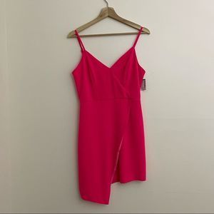 Simons | Do + Be NWT Asymmetric Pink Mini Dress